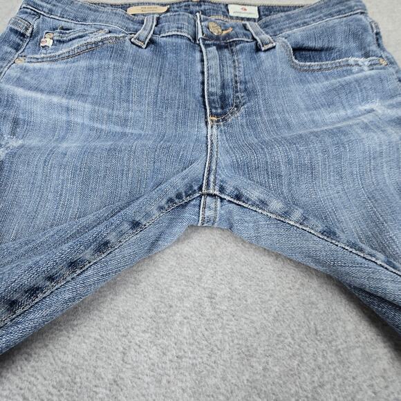 AG Adriano Goldschmied Jeans Womens 27R The Nolan Ankle Distressed 30" Waist - Picture 6 of 16